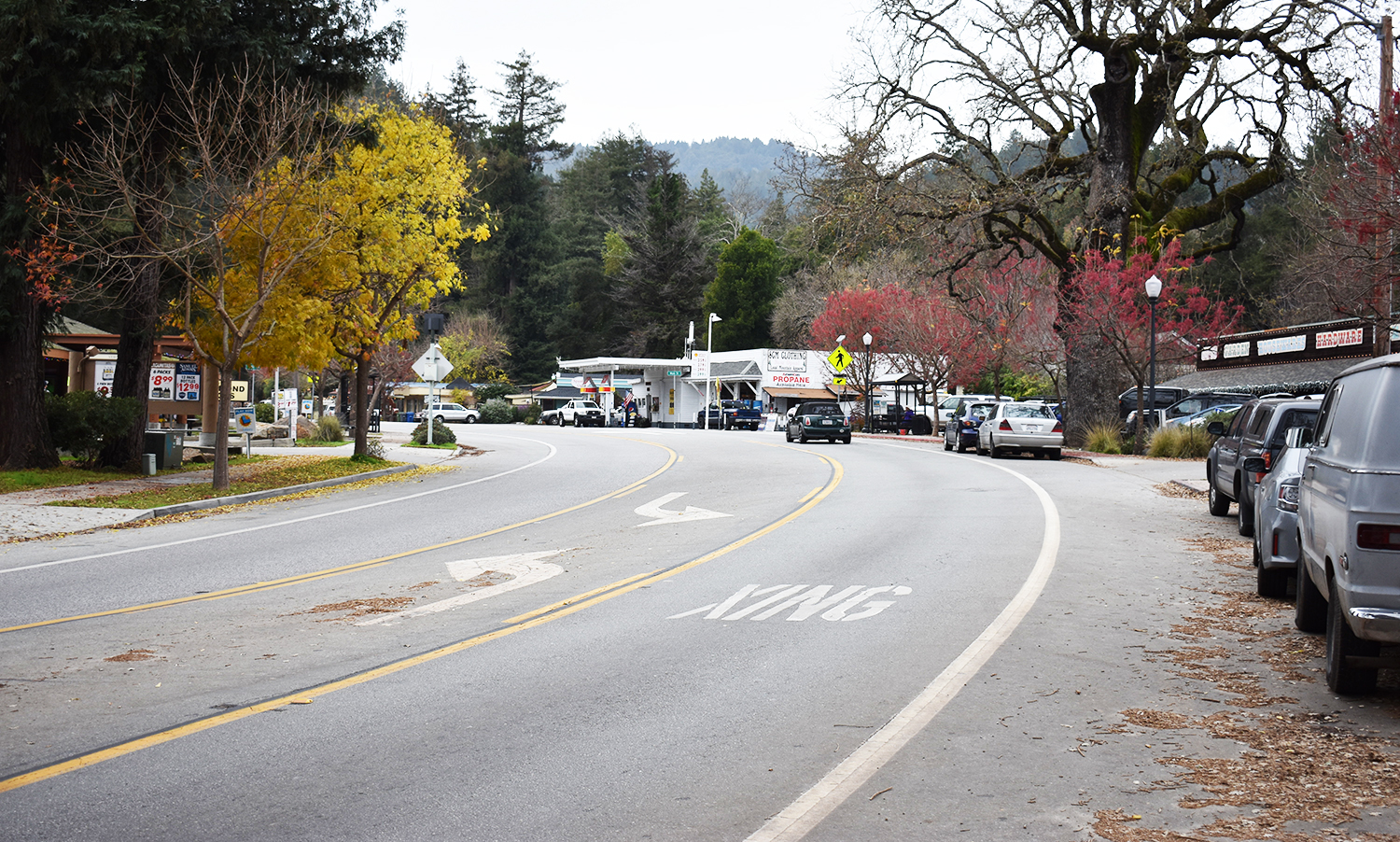 Highway 9 through Ben Lomond.
