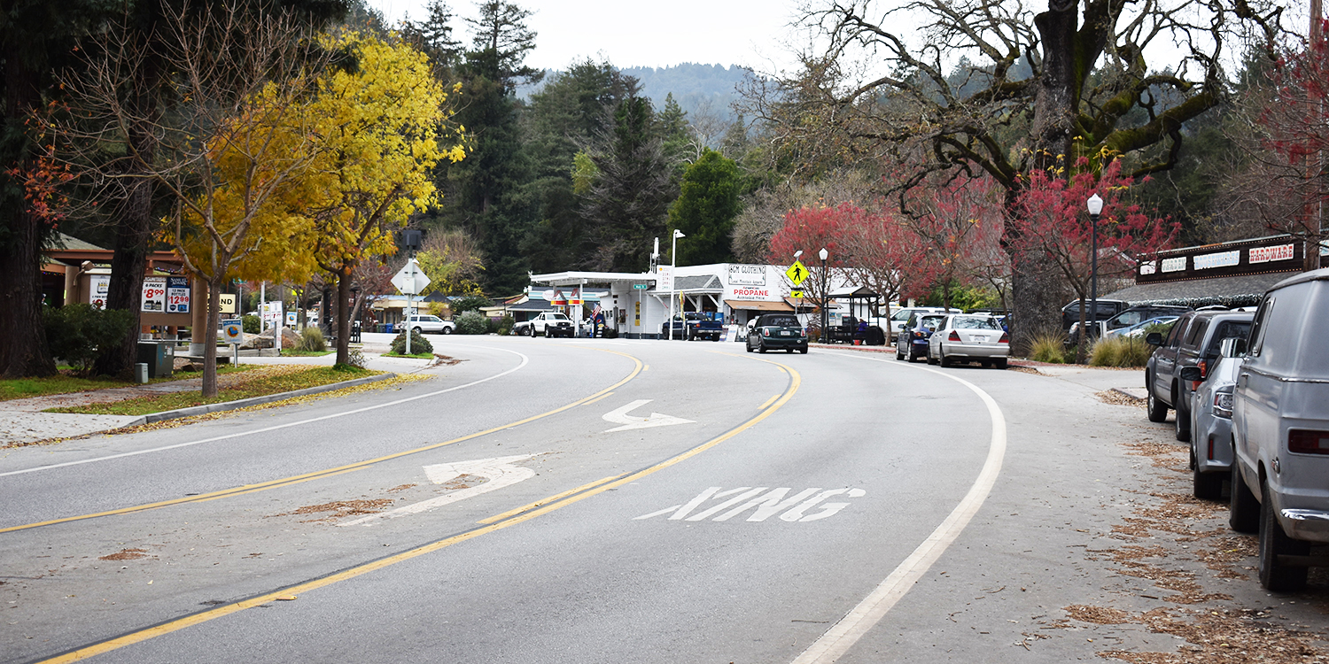 Highway 9 through Ben Lomond.